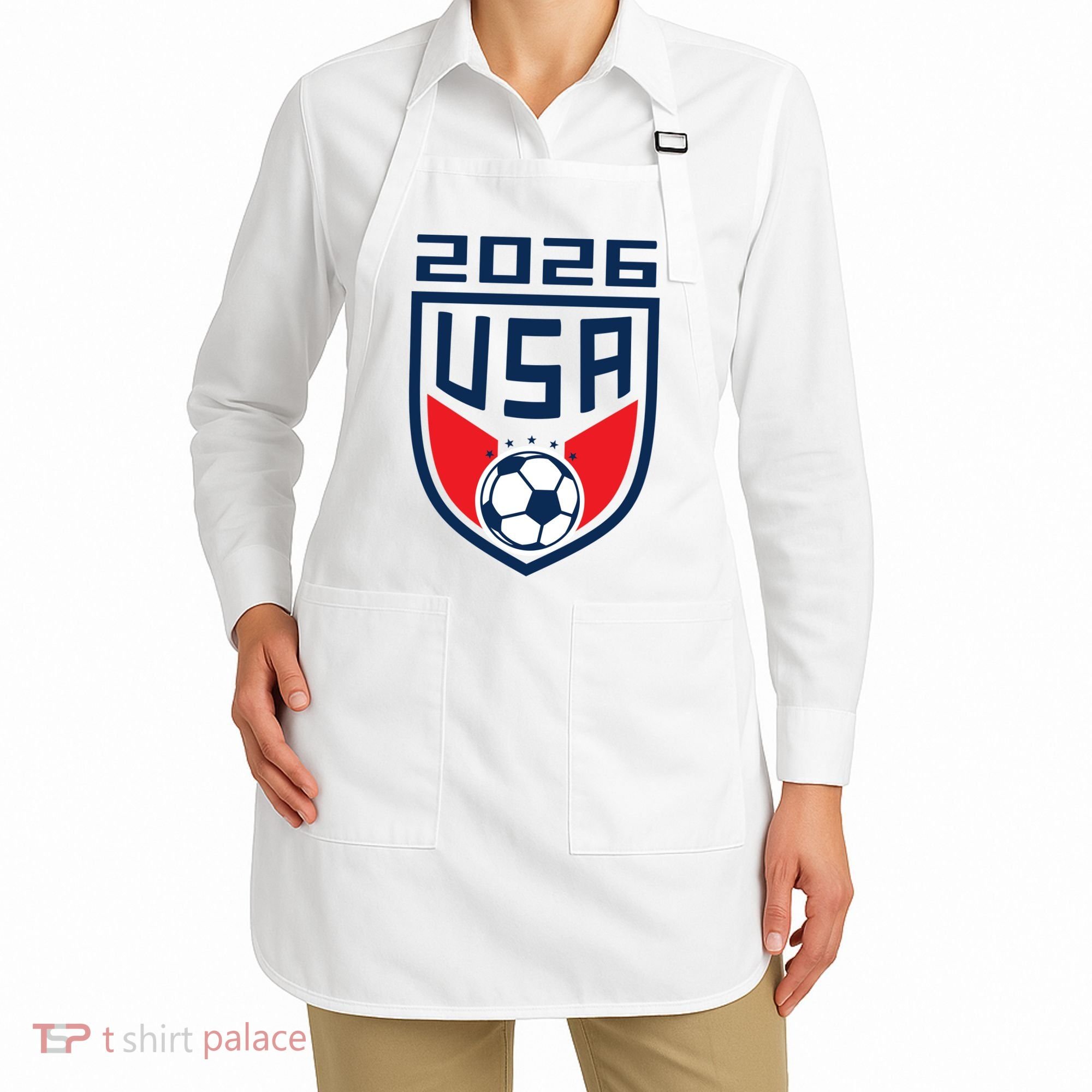 USA Player 2026 Soccer Team Fan Gear Apron