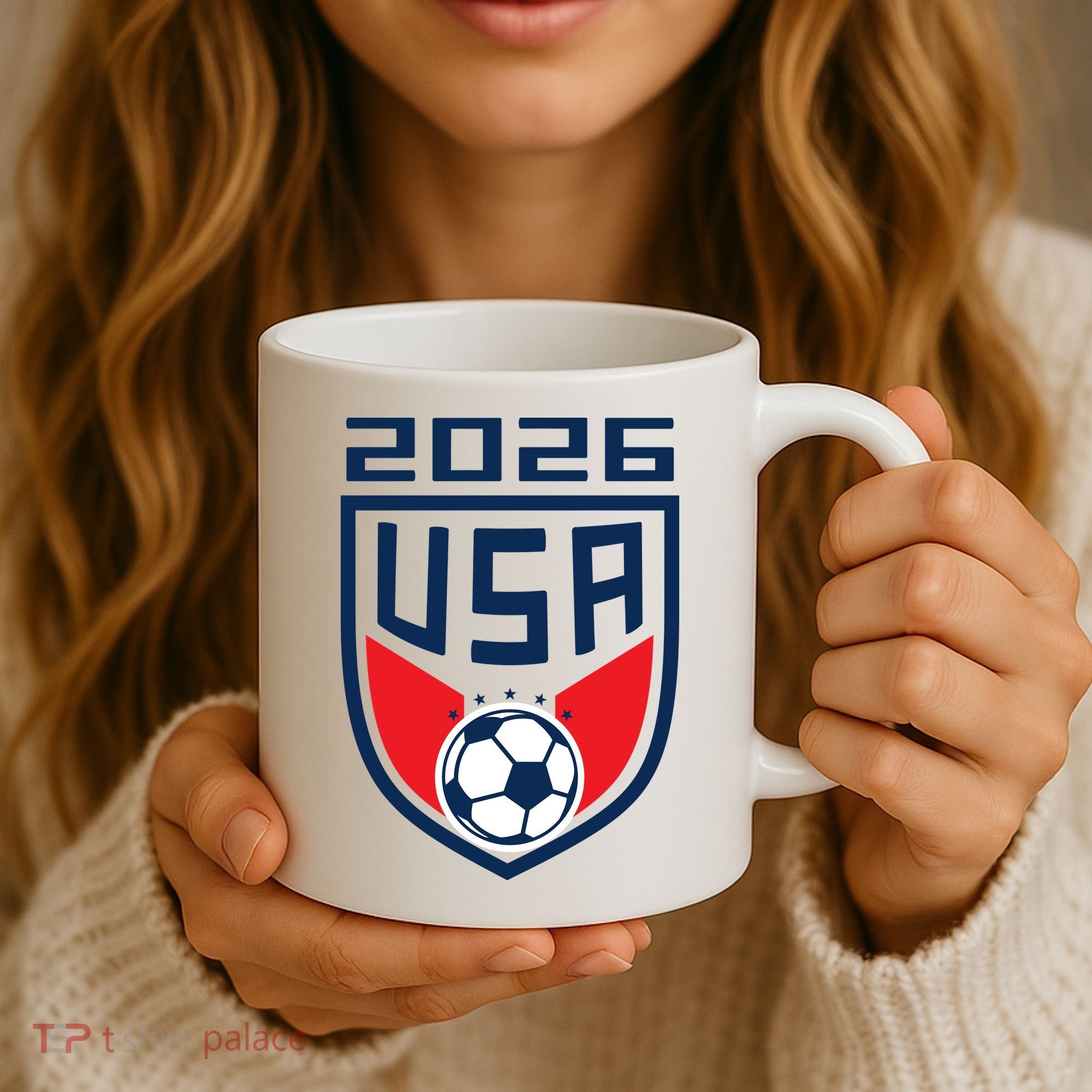 USA Player 2026 Soccer Team Fan Gear Coffee Mug