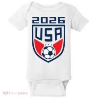 USA Player 2026 Soccer Team Fan Gear Baby Bodysuit thumb 0