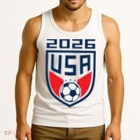 USA Player 2026 Soccer Team Fan Gear Tank Top thumb 3