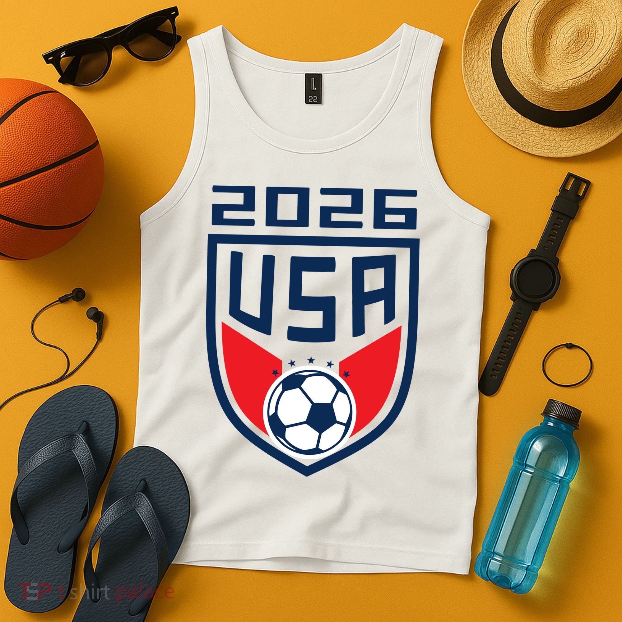 USA Player 2026 Soccer Team Fan Gear Tank Top