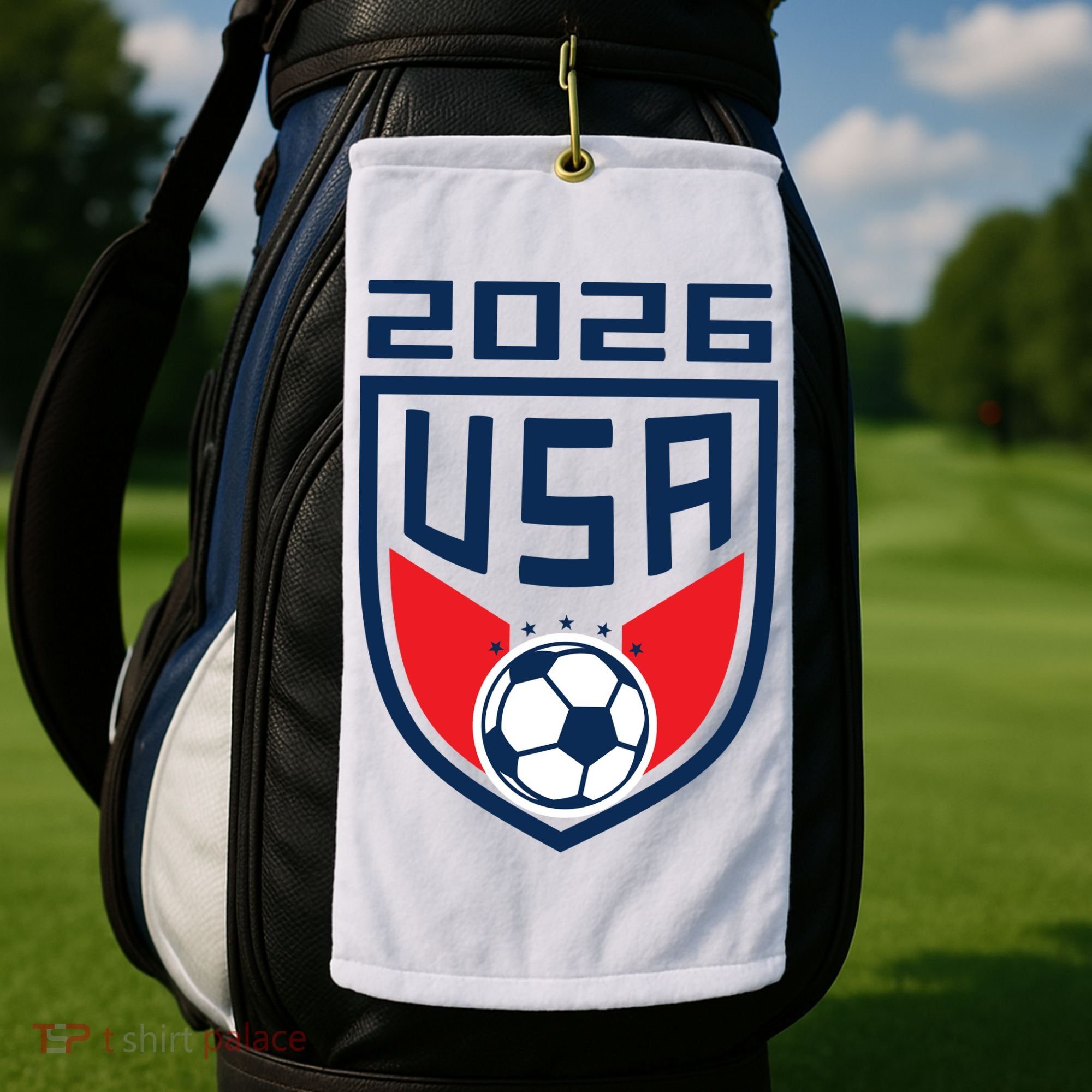 USA Player 2026 Soccer Team Fan Gear Golf Towel