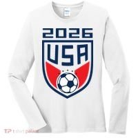USA Player 2026 Soccer Team Fan Gear Women's Long Sleeve Shirt thumb 0