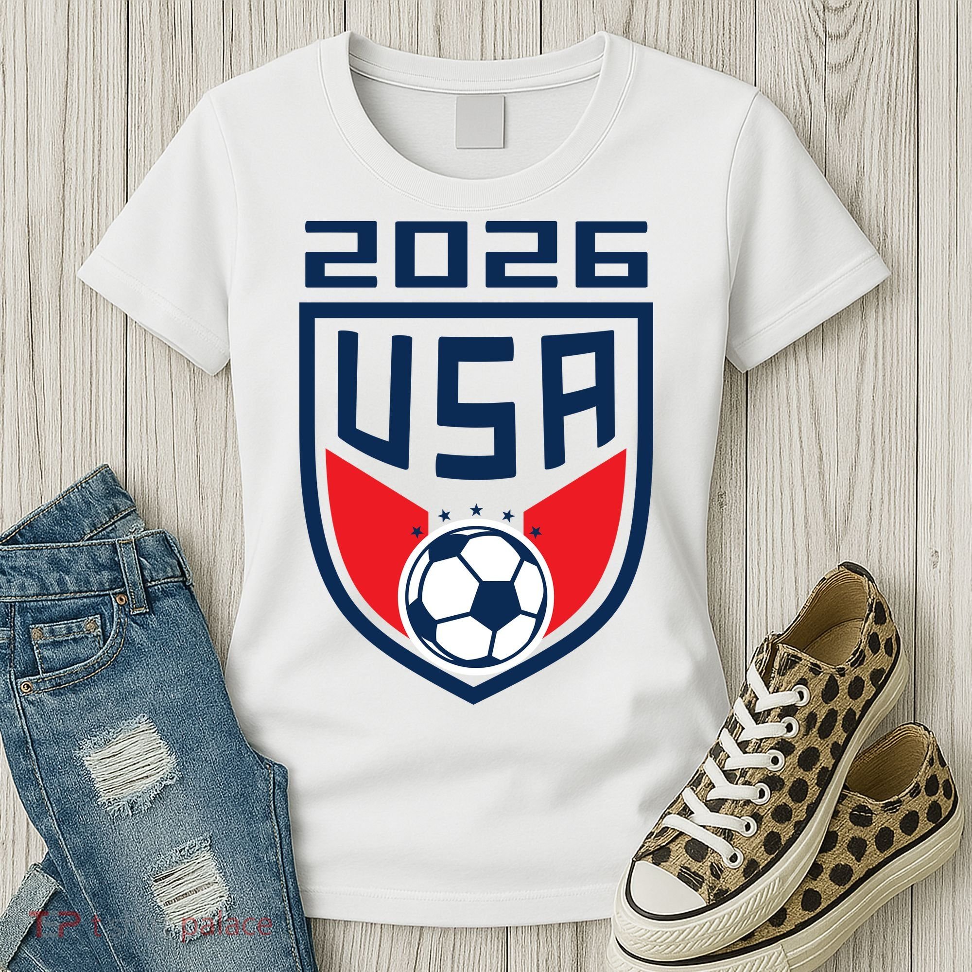 USA Player 2026 Soccer Team Fan Gear Women's T-Shirt