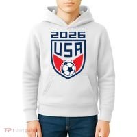 USA Player 2026 Soccer Team Fan Gear Kids Hoodie thumb 4
