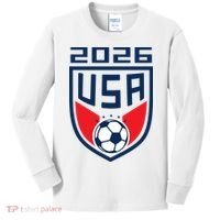 USA Player 2026 Soccer Team Fan Gear Kids Long Sleeve Shirt thumb 0