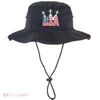 USA Pilot 4th Of July Patriotic Bucket Hat thumb 0