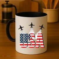 USA Pilot 4th Of July Patriotic Coffee Mug thumb 4