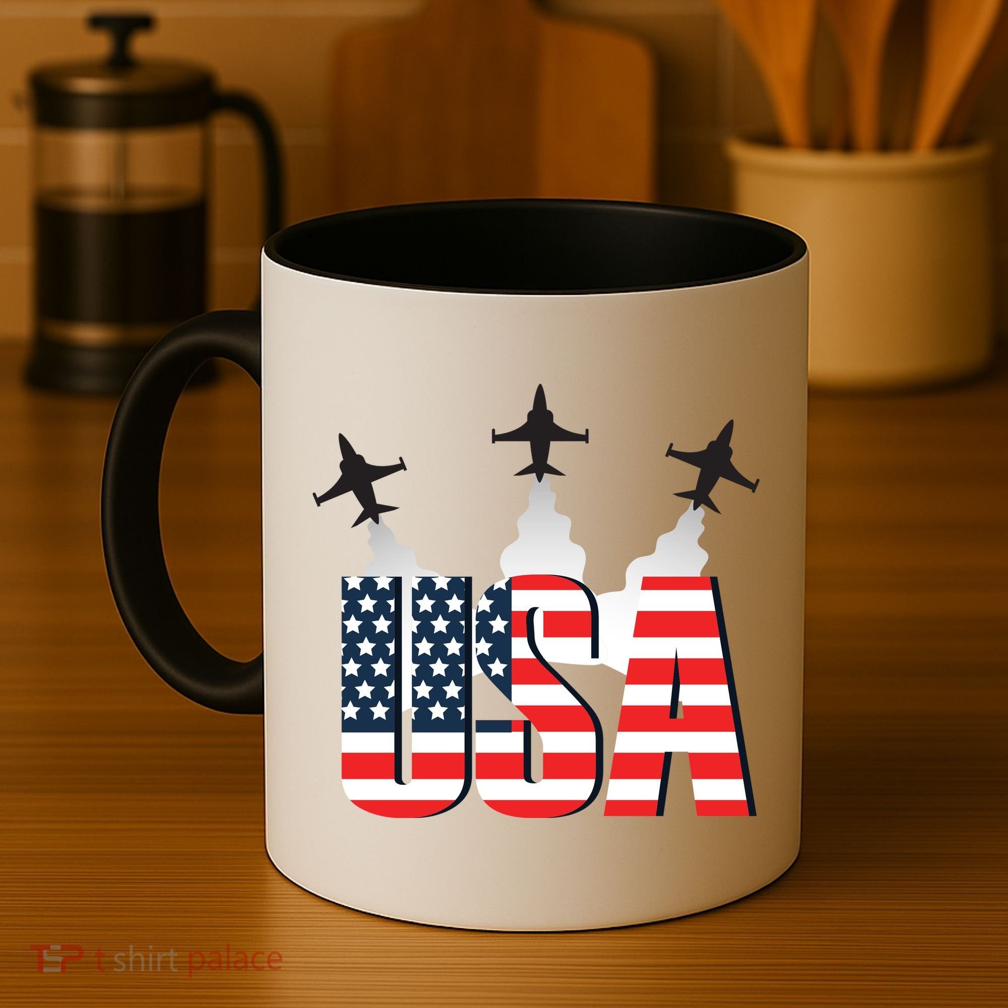 USA Pilot 4th Of July Patriotic Coffee Mug