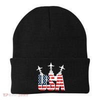 USA Pilot 4th Of July Patriotic Beanie thumb 0