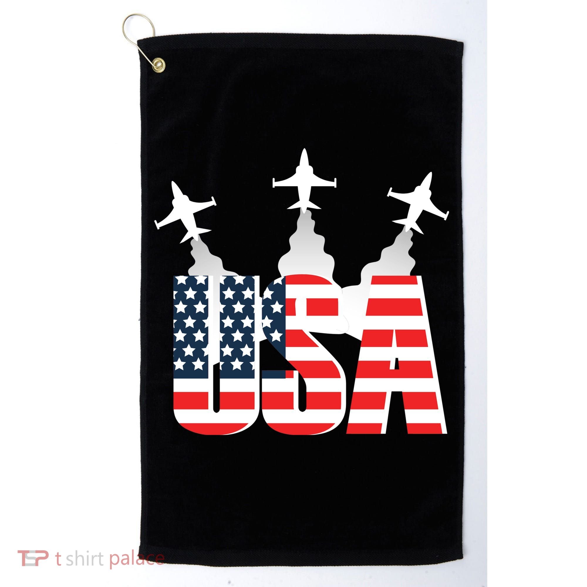 USA Pilot 4th Of July Patriotic Golf Towel