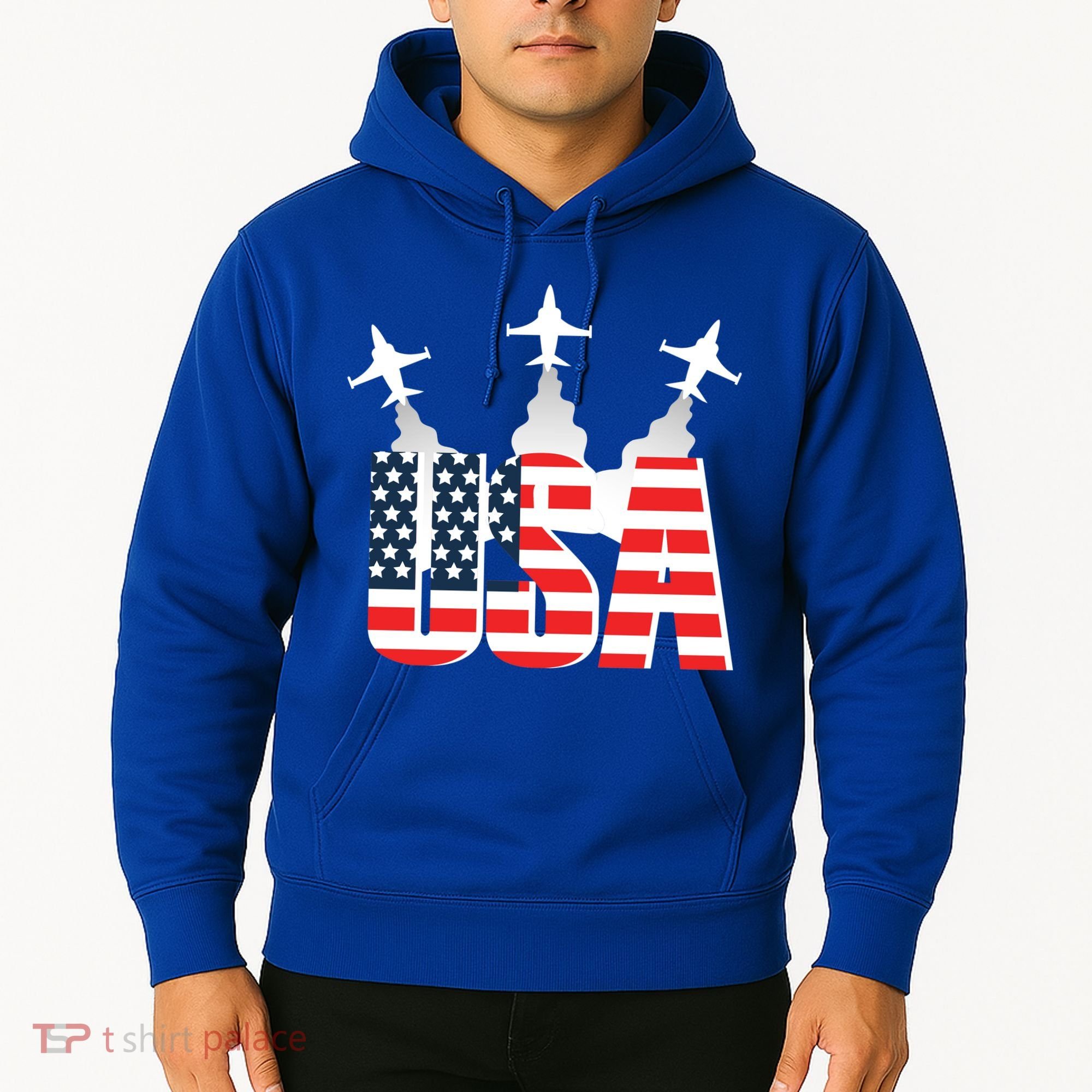 USA Pilot 4th Of July Patriotic Hoodie