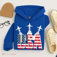 USA Pilot 4th Of July Patriotic Hoodie thumb 4