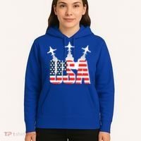 USA Pilot 4th Of July Patriotic Hoodie thumb 5