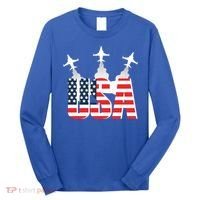 USA Pilot 4th Of July Patriotic Long Sleeve Shirt thumb 0