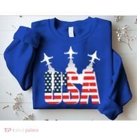 USA Pilot 4th Of July Patriotic Sweatshirt thumb 2