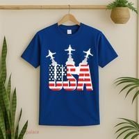USA Pilot 4th Of July Patriotic T-Shirt thumb 2