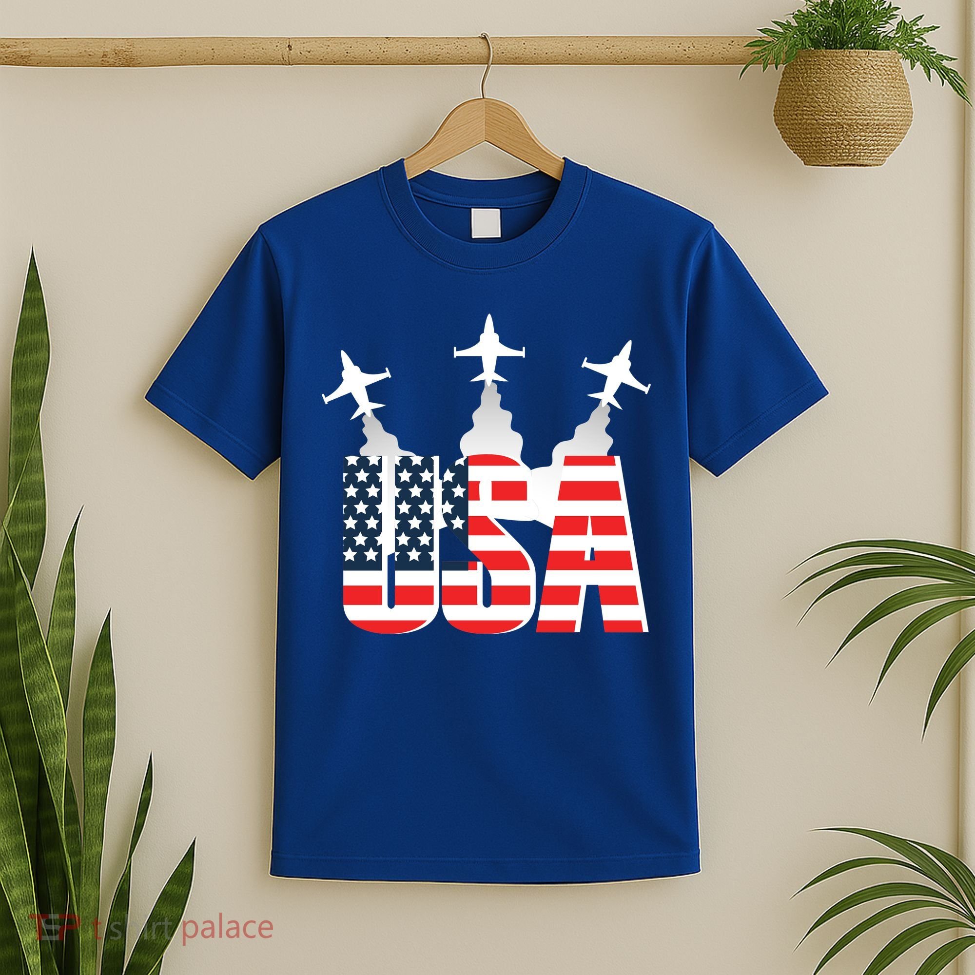 USA Pilot 4th Of July Patriotic T-Shirt