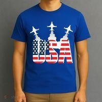 USA Pilot 4th Of July Patriotic T-Shirt thumb 3
