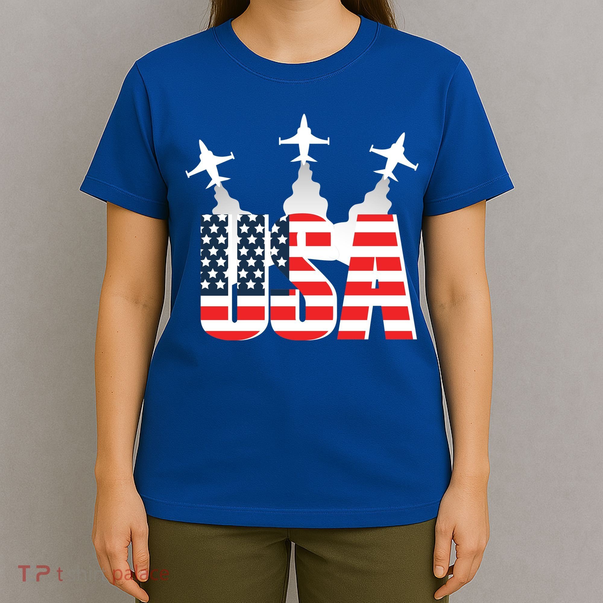 USA Pilot 4th Of July Patriotic T-Shirt