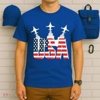 USA Pilot 4th Of July Patriotic T-Shirt thumb 6