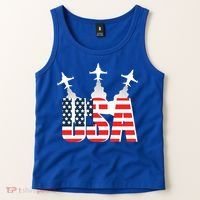 USA Pilot 4th Of July Patriotic Tank Top thumb 2
