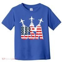 USA Pilot 4th Of July Patriotic Toddler T-Shirt thumb 0