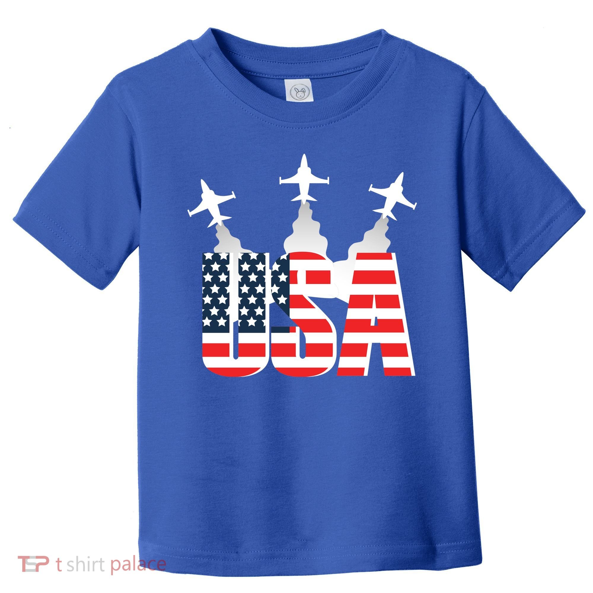 USA Pilot 4th Of July Patriotic Toddler T-Shirt