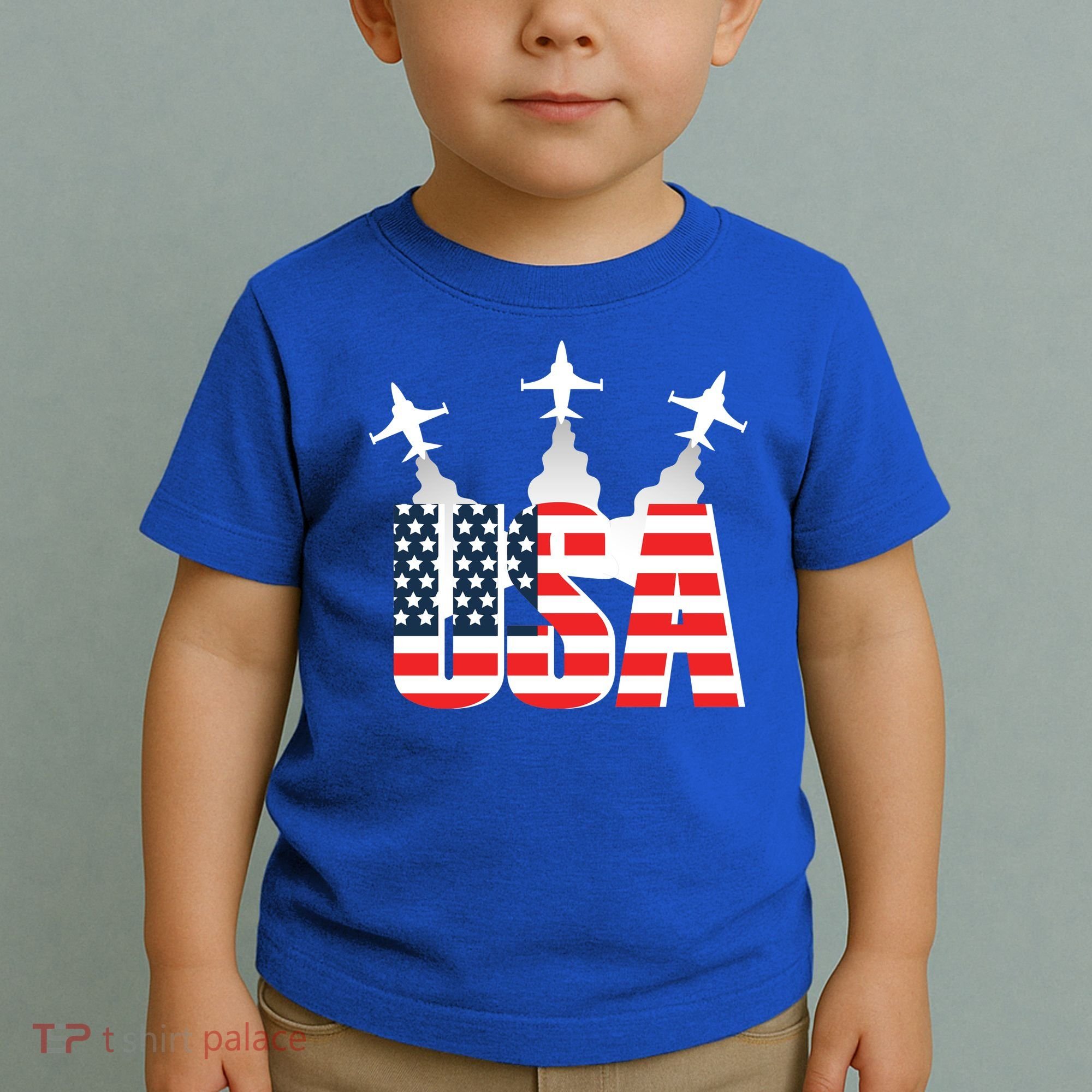 USA Pilot 4th Of July Patriotic Toddler T-Shirt