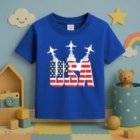 USA Pilot 4th Of July Patriotic Toddler T-Shirt thumb 3