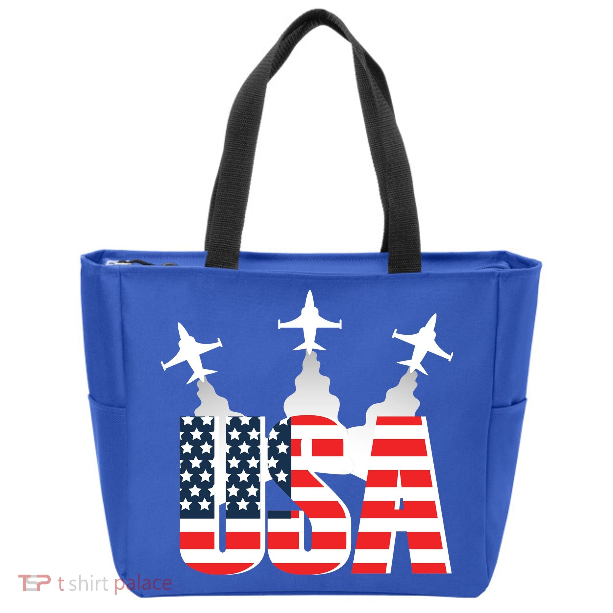 USA Pilot 4th Of July Patriotic Tote Bag
