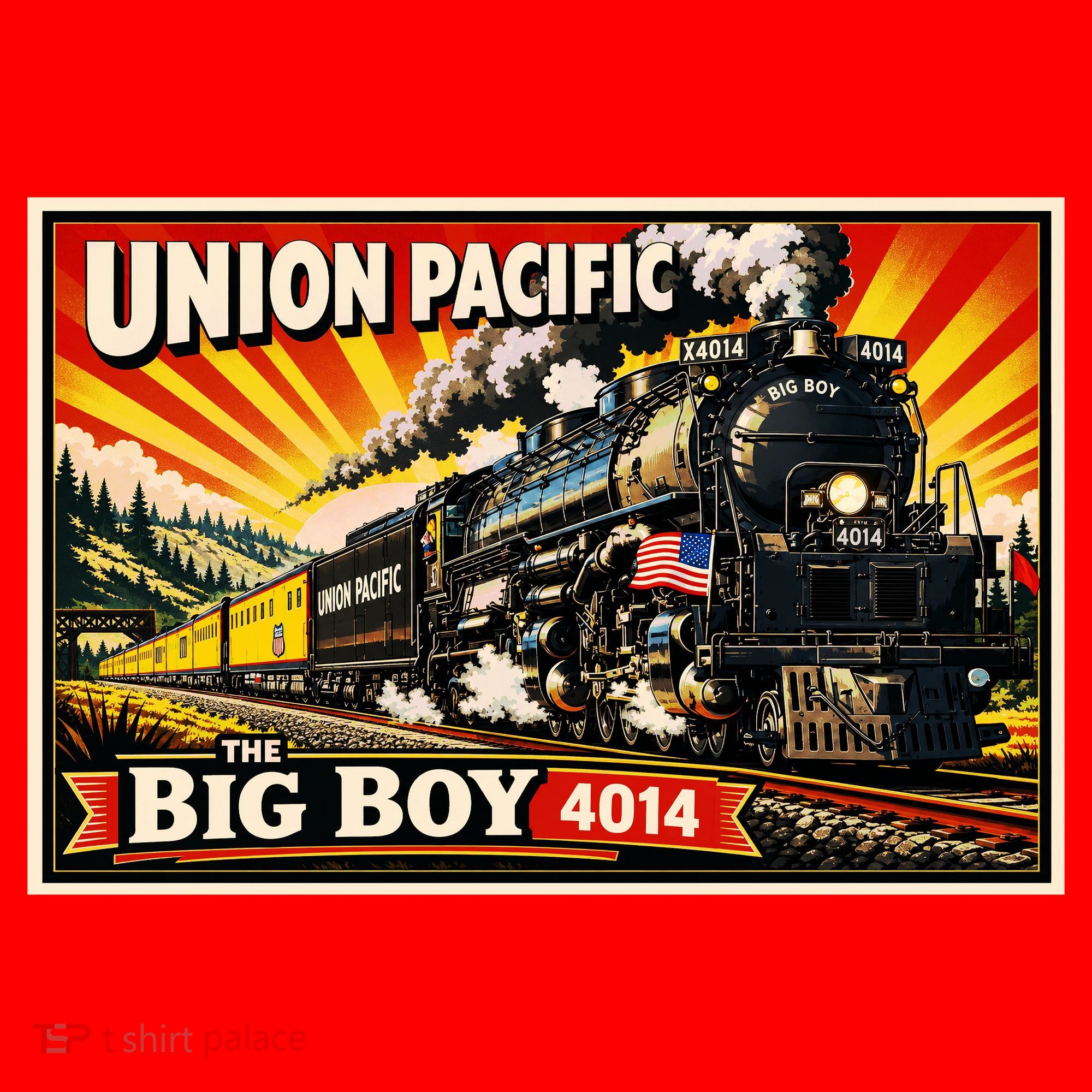 Union Pacific 4014 Big Boy Santa Hat