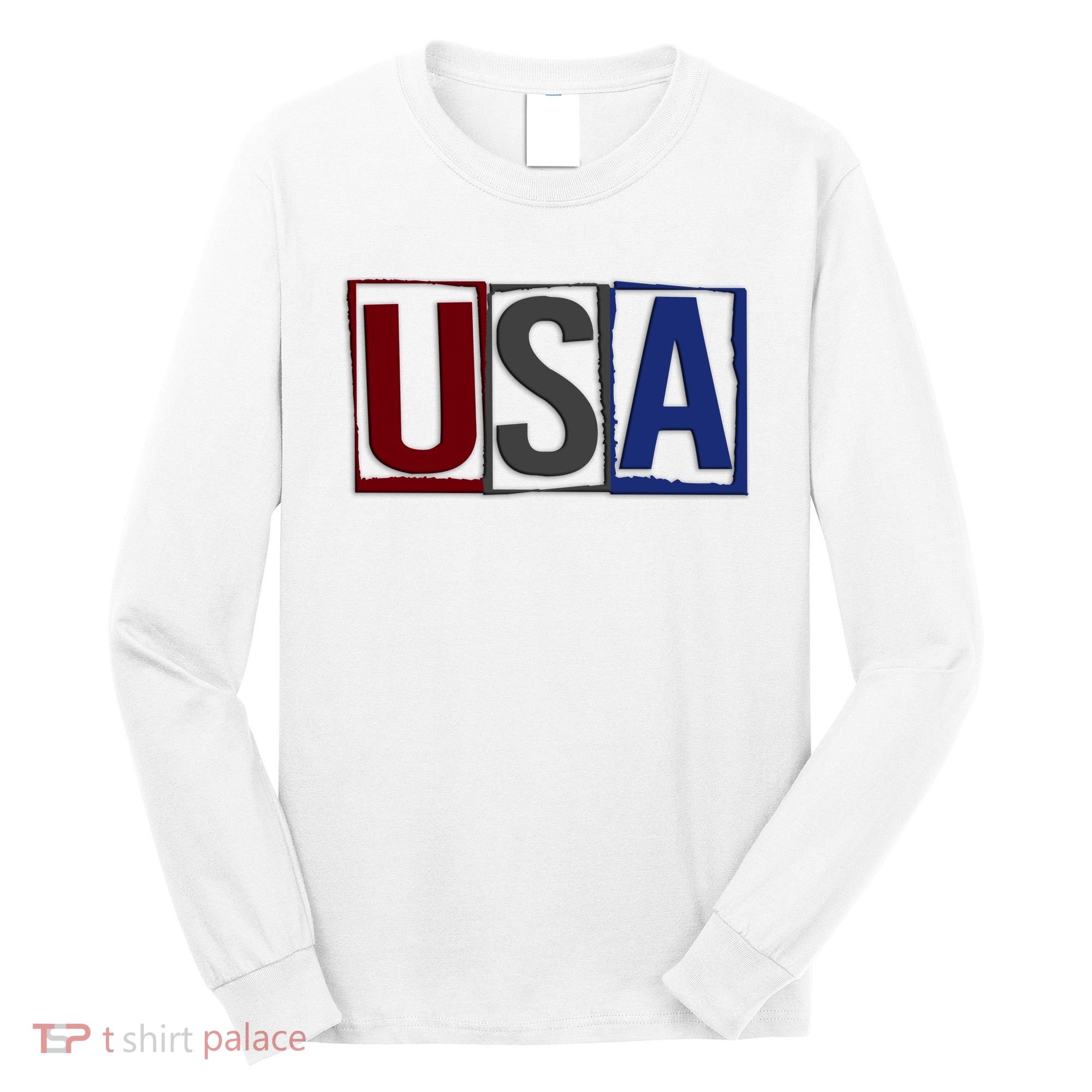 USA Patriotic 4th Of July Long Sleeve Shirt