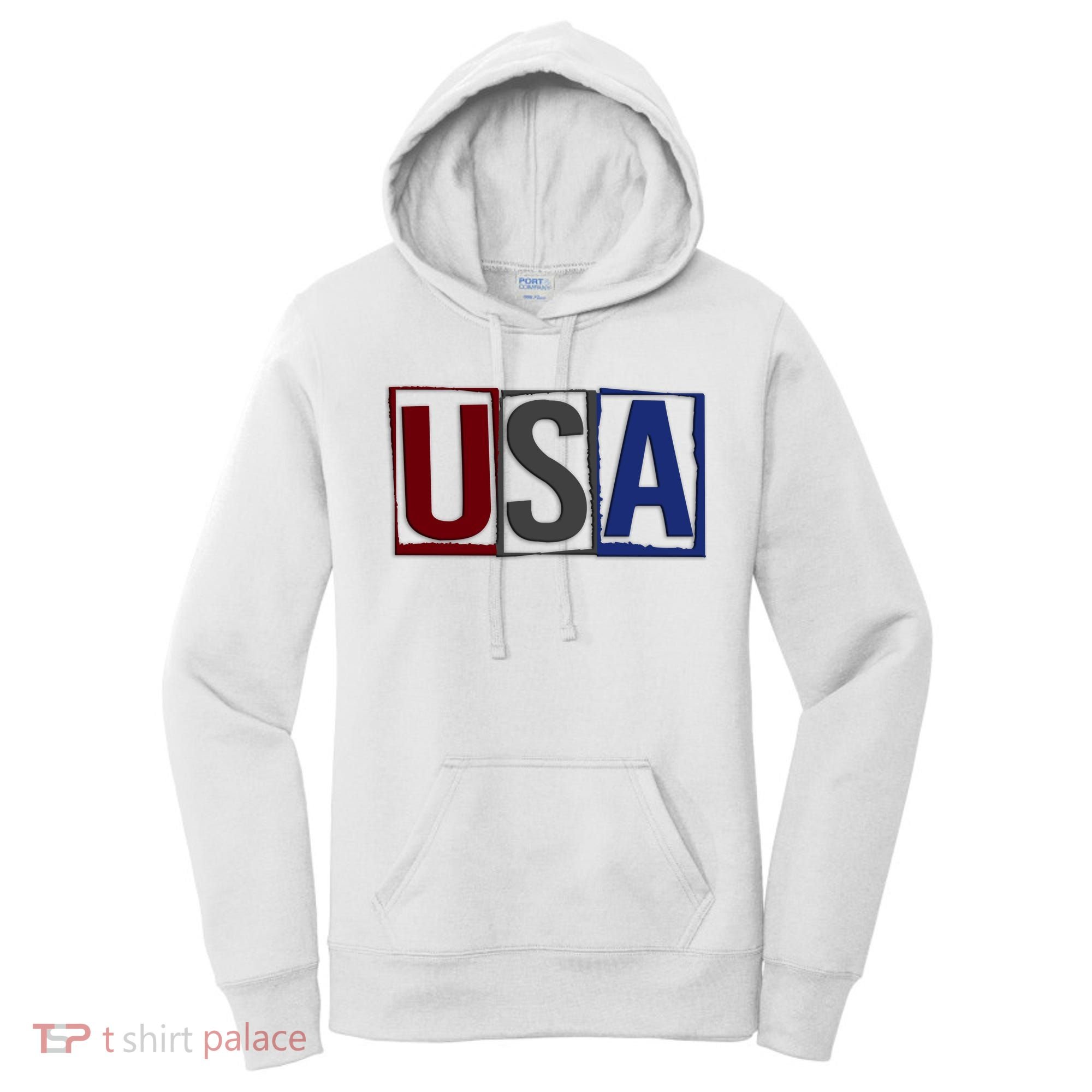 USA Patriotic 4th Of July Women's Hoodie