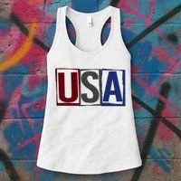 USA Patriotic 4th Of July Women's Tank Top thumb 3