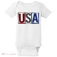 USA Patriotic 4th Of July Baby Bodysuit thumb 0