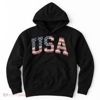 USA Patriotic American Flag Distressed Hoodie thumb 0