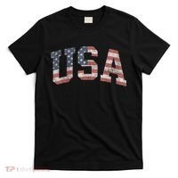USA Patriotic American Flag Distressed T-Shirt thumb 0