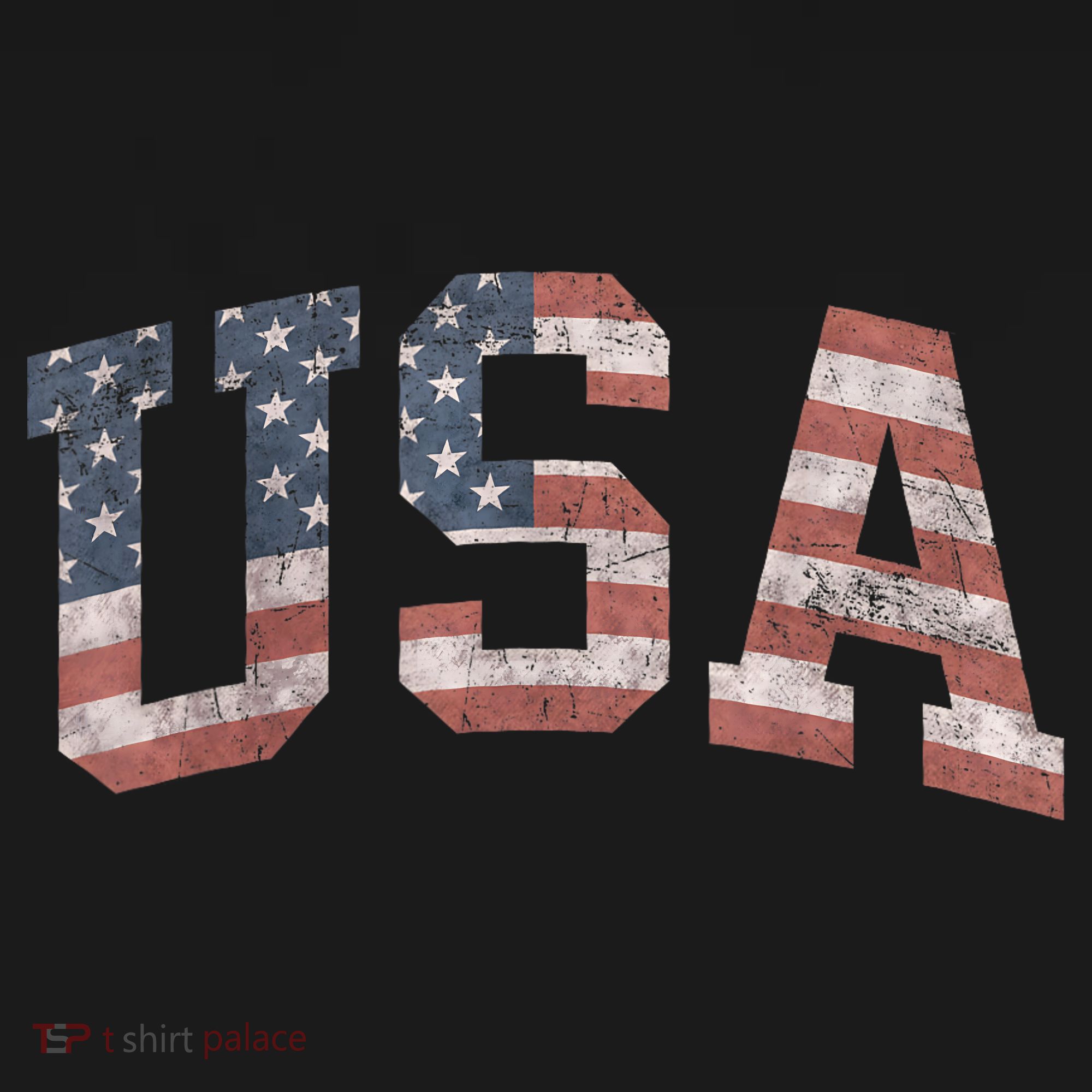 USA Patriotic American Flag Distressed Women's Hoodie