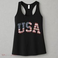 USA Patriotic American Flag Distressed Women's Tank Top thumb 3