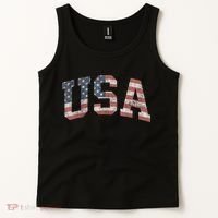 USA Patriotic American Flag Distressed Tank Top thumb 2