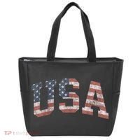 USA Patriotic American Flag Distressed Tote Bag thumb 0
