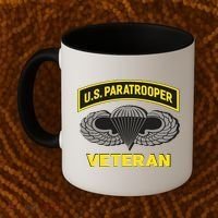Us Paratrooper Airborne Division Army Veteran Gift Coffee Mug thumb 2
