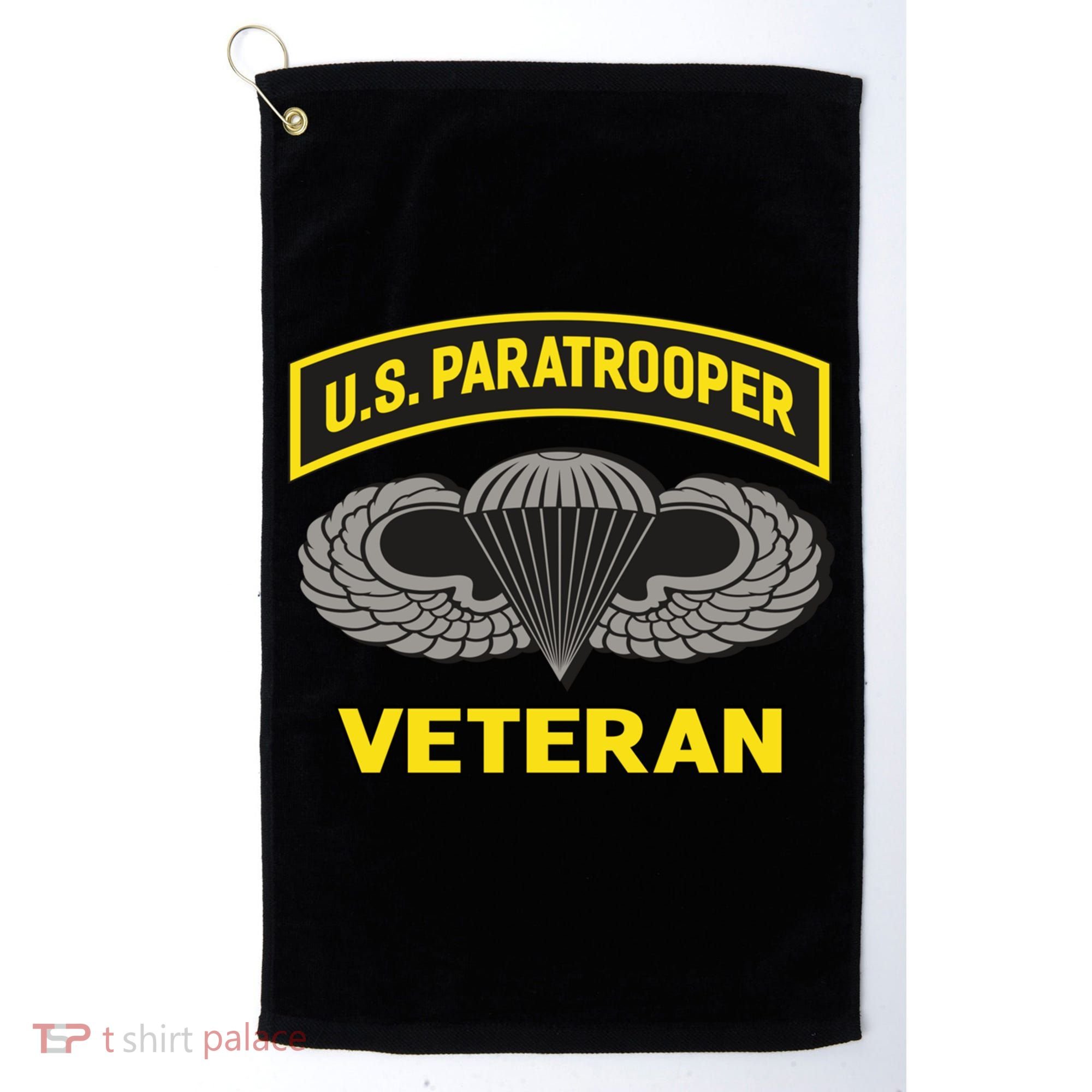 Us Paratrooper Airborne Division Army Veteran Gift Golf Towel