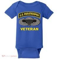 Us Paratrooper Airborne Division Army Veteran Gift Baby Bodysuit thumb 0