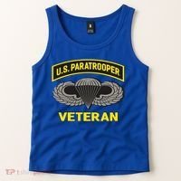 Us Paratrooper Airborne Division Army Veteran Gift Tank Top thumb 2