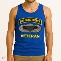 Us Paratrooper Airborne Division Army Veteran Gift Tank Top thumb 3