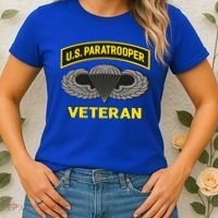 Us Paratrooper Airborne Division Army Veteran Gift Women's T-Shirt thumb 2