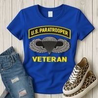 Us Paratrooper Airborne Division Army Veteran Gift Women's T-Shirt thumb 3