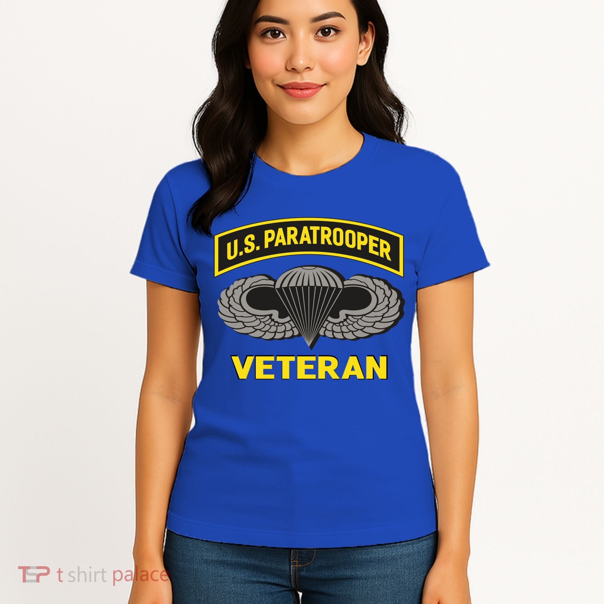 Us Paratrooper Airborne Division Army Veteran Gift Women's T-Shirt